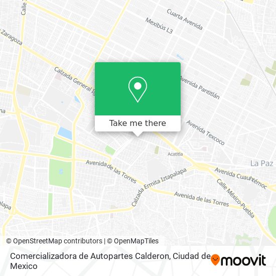 Comercializadora de Autopartes Calderon map