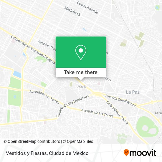 Mapa de Vestidos y Fiestas