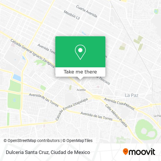 Dulceria Santa Cruz map