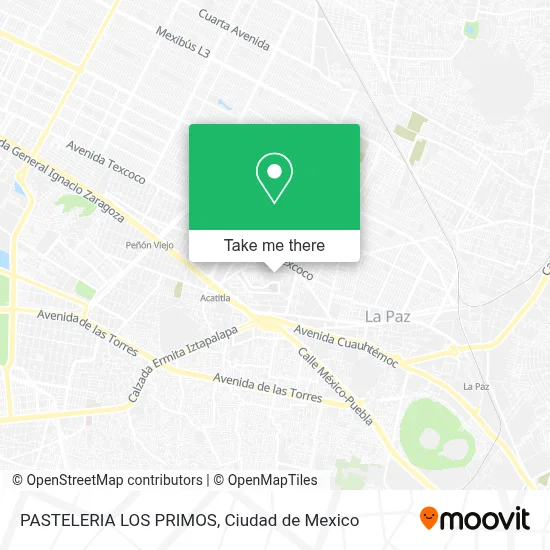 PASTELERIA LOS PRIMOS map