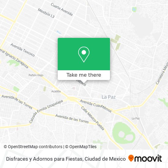 Disfraces y Adornos para Fiestas map