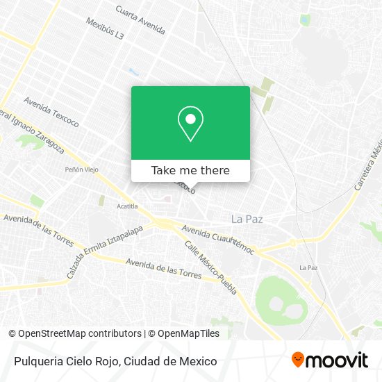 Pulqueria Cielo Rojo map