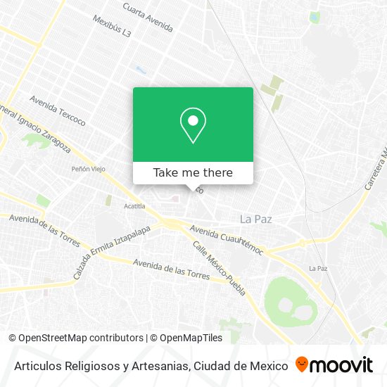 Articulos Religiosos y Artesanias map