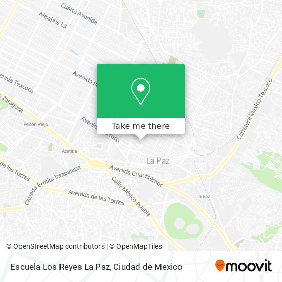 Mapa de Escuela Los Reyes La Paz