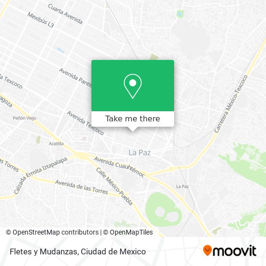 Fletes y Mudanzas map