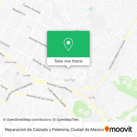Reparacion de Calzado y Peleteria map