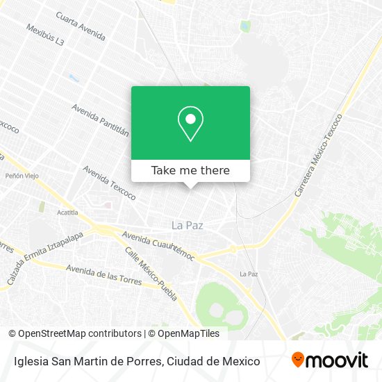 Iglesia San Martin de Porres map