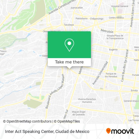 Mapa de Inter Act Speaking Center