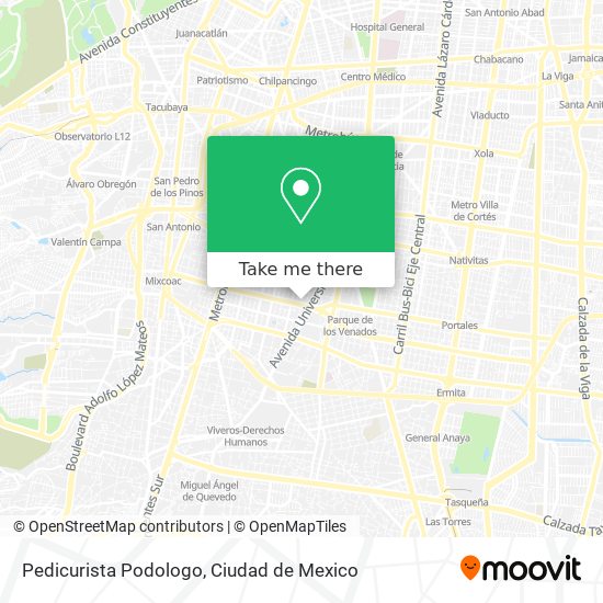 Pedicurista Podologo map