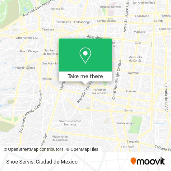 Shoe Servis map