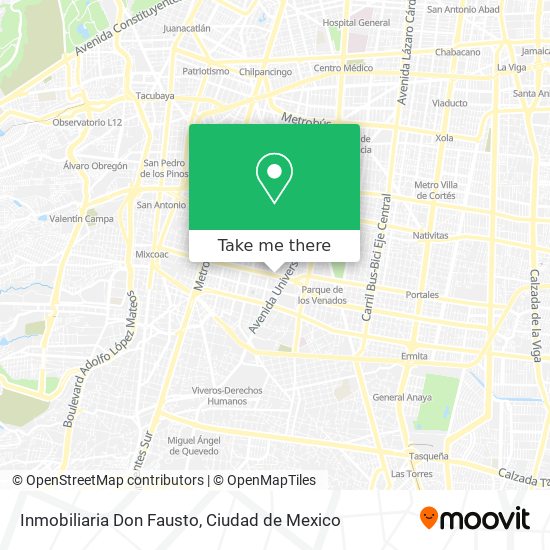 Mapa de Inmobiliaria Don Fausto