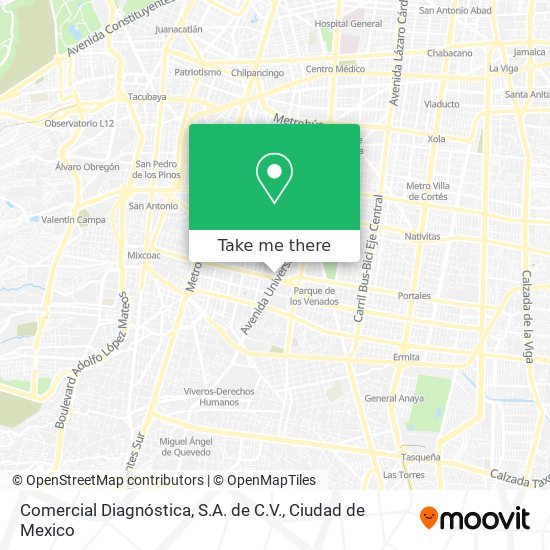 Mapa de Comercial Diagnóstica, S.A. de C.V.