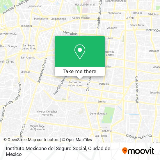 Instituto Mexicano del Seguro Social map