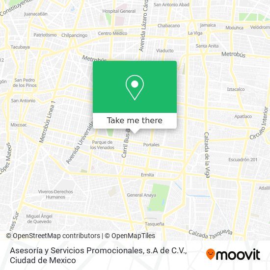 Asesoría y Servicios Promocionales, s.A de C.V. map