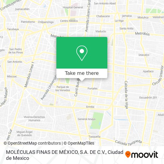 MOLÉCULAS FINAS DE MÉXICO, S.A. DE C.V. map