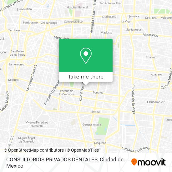 Mapa de CONSULTORIOS PRIVADOS DENTALES