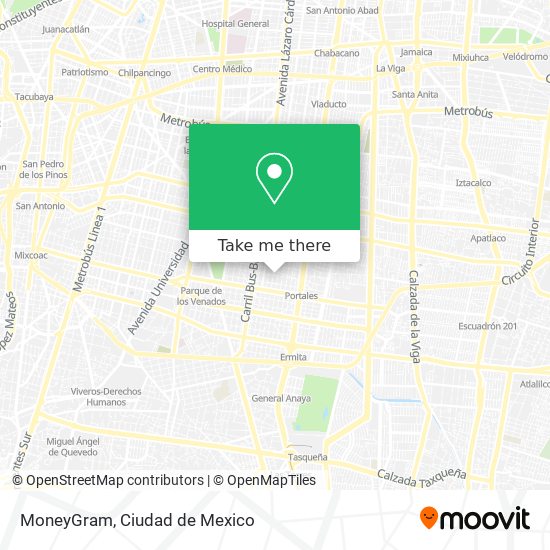 Mapa de MoneyGram