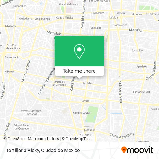 Tortillería Vicky map