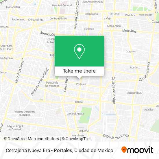 Cerrajería Nueva Era - Portales map