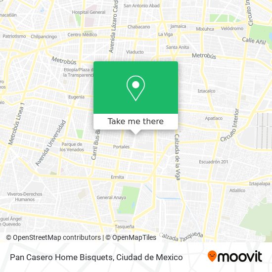Pan Casero Home Bisquets map