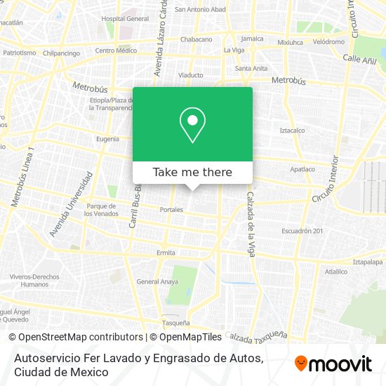 Autoservicio Fer Lavado y Engrasado de Autos map