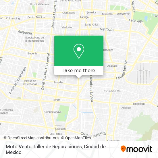 Moto Vento Taller de Reparaciones map