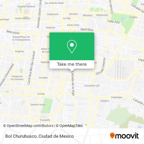 Mapa de Bol Churubusco