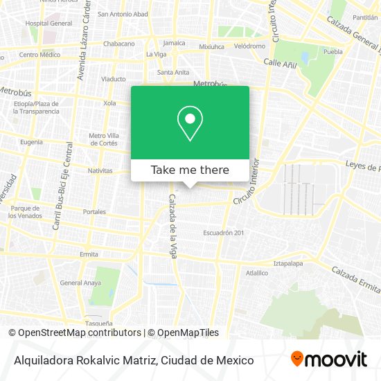 Alquiladora Rokalvic Matriz map