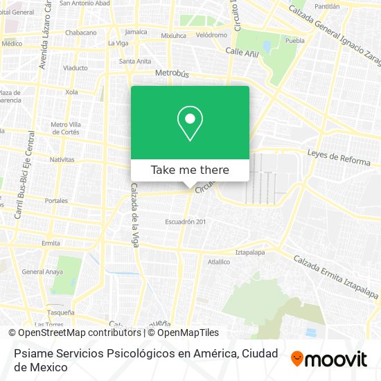 Psiame Servicios Psicológicos en América map