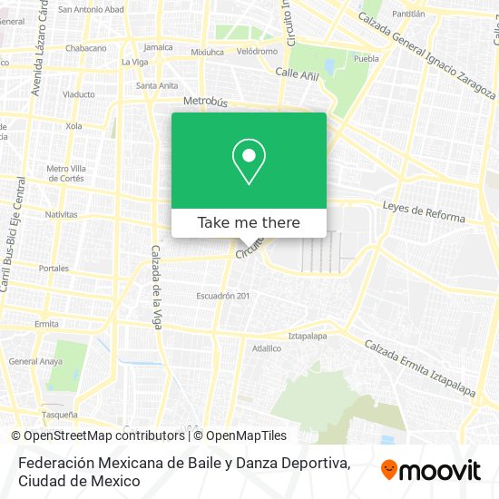 Federación Mexicana de Baile y Danza Deportiva map