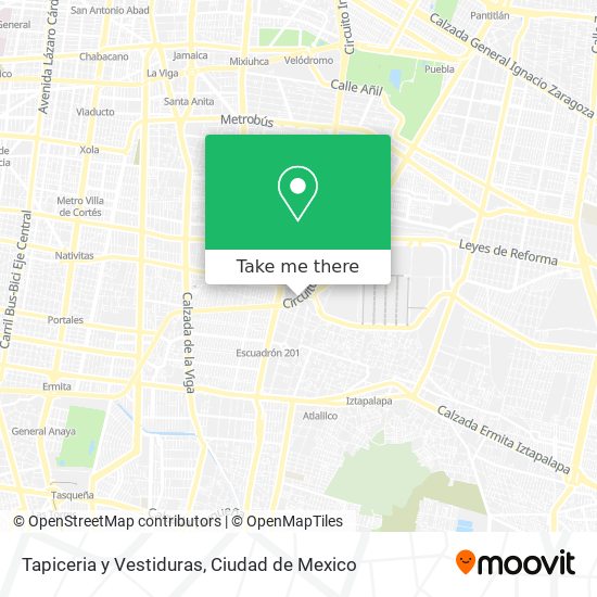 Tapiceria y Vestiduras map