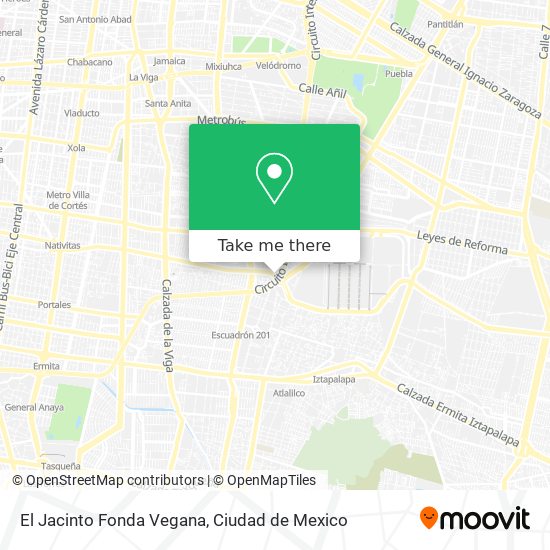 Mapa de El Jacinto Fonda Vegana