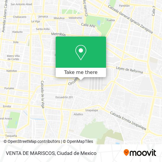 Mapa de VENTA DE MARISCOS