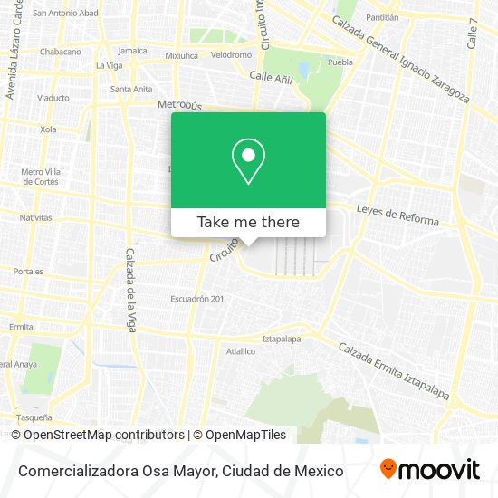 Mapa de Comercializadora Osa Mayor