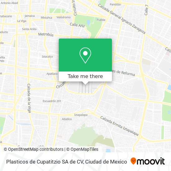 Plasticos de Cupatitzio SA de CV map