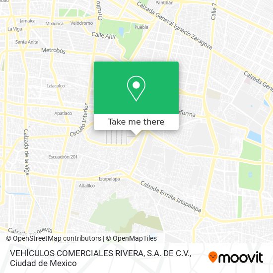 Mapa de VEHÍCULOS COMERCIALES RIVERA, S.A. DE C.V.