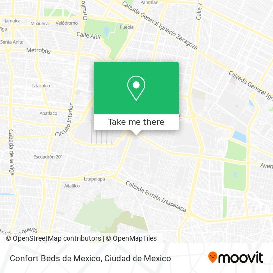 Confort Beds de Mexico map