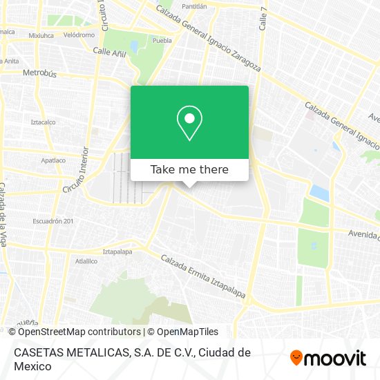 CASETAS METALICAS, S.A. DE C.V. map