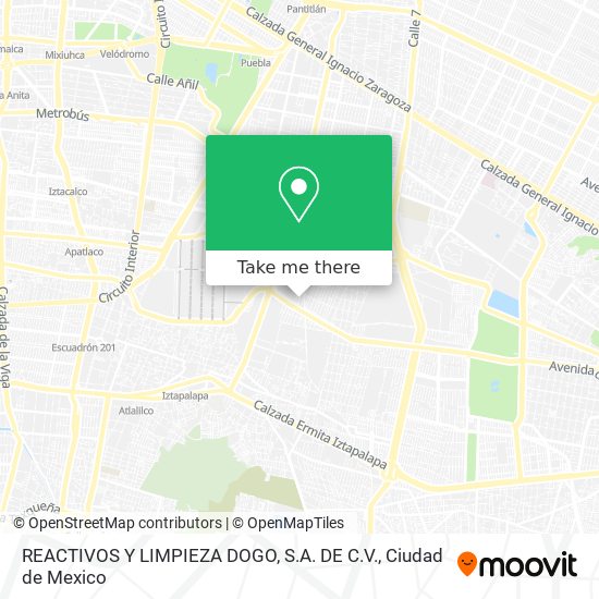 REACTIVOS Y LIMPIEZA DOGO, S.A. DE C.V. map