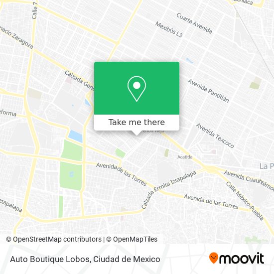 Mapa de Auto Boutique Lobos