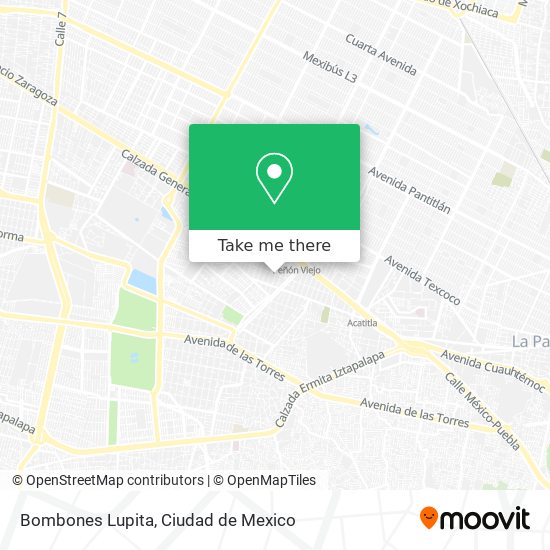 Mapa de Bombones Lupita