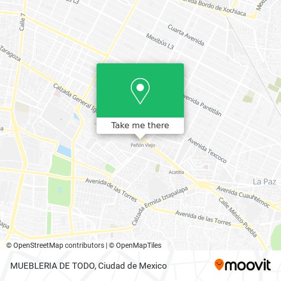 MUEBLERIA DE TODO map