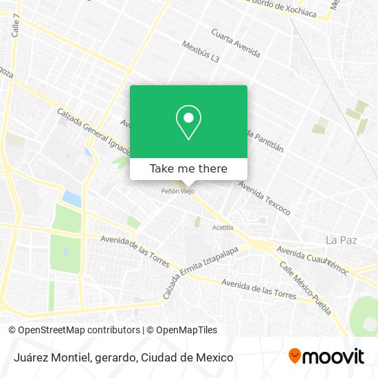 Juárez Montiel, gerardo map