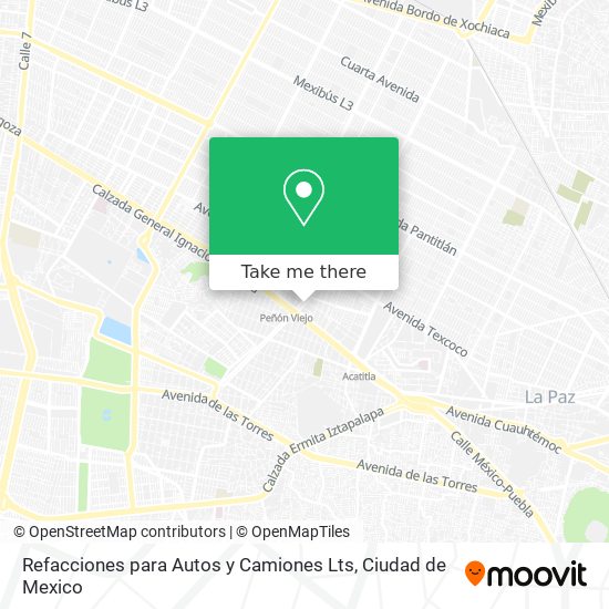 Mapa de Refacciones para Autos y Camiones Lts