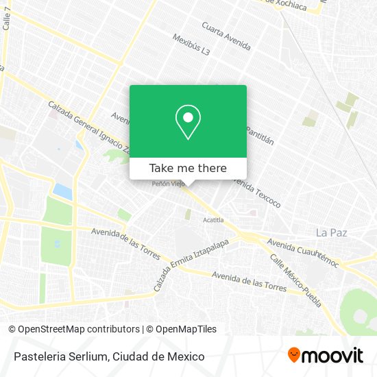 Pasteleria Serlium map