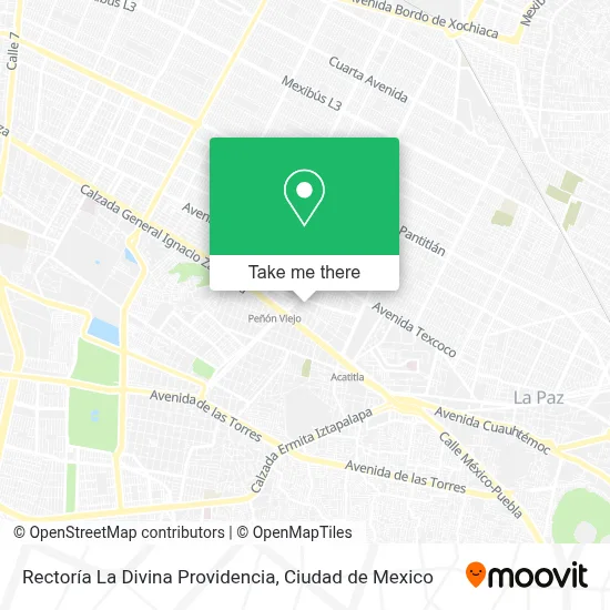 Rectoría La Divina Providencia map