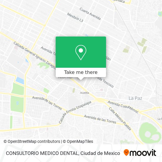 Mapa de CONSULTORIO MEDICO DENTAL