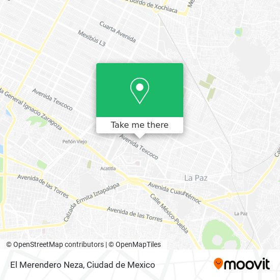 El Merendero Neza map