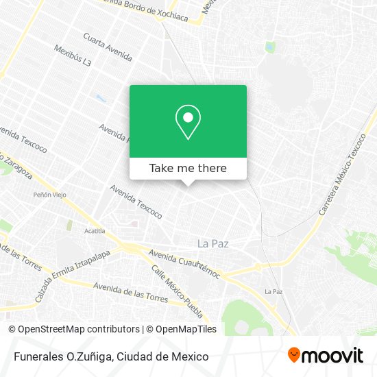 Funerales O.Zuñiga map