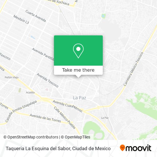Mapa de Taqueria La Esquina del Sabor
